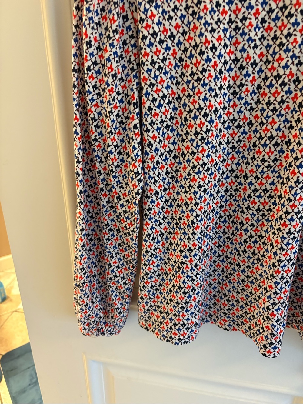 Boden Patterned Button-Front Blouse - Picture 12 of 16